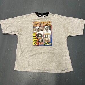 Y2K Cincinnati music festive black culture history double sided rap tshirt